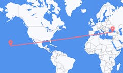 Flyreiser fra Kailua, USA til Samsun, Tyrkia
