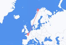 Vluchten van Tours naar Narvik