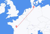Flug frá Poitiers, Frakklandi til Hamborgar, Þýskalandi