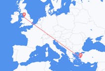 Flights from İzmir in Turkey to Liverpool in England