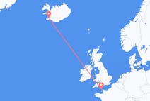 Loty z Alderney, Guernsey z Reykjavík, Islandia