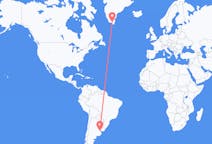 Flyg från Buenos Aires, Argentina till Narsarsuaq, Grönland