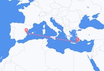 ギリシャのから カルパトス、スペインのへ バレンシアフライト