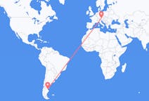 Flyreiser fra Comodoro Rivadavia, Argentina til Salzburg, Østerrike