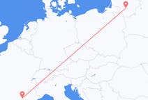 出发地 立陶宛考纳斯目的地 法国尼姆的航班