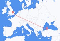 Flyg från London, England till Zonguldak, Turkiet