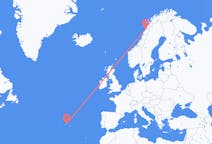 Vols depuis la ville de Terceira vers la ville de Bodø