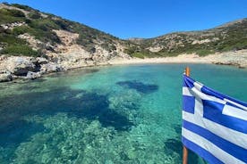 来自 Paros 的 Antiparos 和 Despotico（海滩探索和烧烤）周围的 Kaiki 游轮