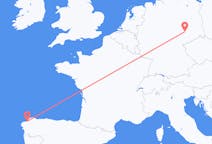 Vluchten van Leipzig naar A Coruña