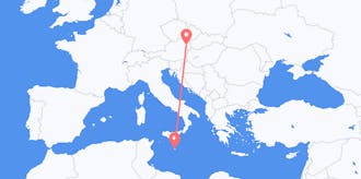 Flyreiser fra Malta til Østerrike