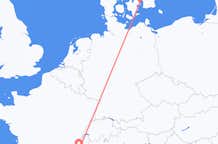 Flyrejser fra Grenoble til København
