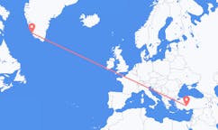 Flights from Konya, Turkey to Paamiut, Greenland