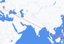 Flyg från Tawau, Malaysia till Budapest, Ungern
