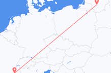 Vluchten van Grenoble naar Kaunas
