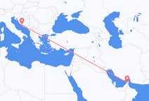 Flyg från Ras al-Khaimah, Förenade Arabemiraten till Split, Förenade Arabemiraten