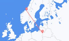 Flights from Grodno, Belarus to Trondheim, Norway
