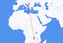 Flyg från Ndola, Zambia till Podgorica, Montenegro