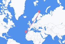 Voli from Las Palmas, Spagna to Kirkenes, Norvegia