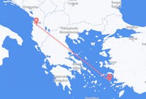 Flyg från Leros till Tirana