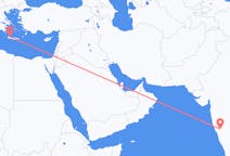 Flights from Hubli, India to Chania, Greece