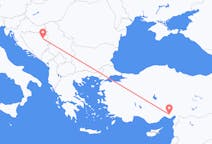来自波斯尼亚和黑塞哥维那出发地 图兹拉目的地 土耳其阿达纳的航班