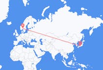 Flyreiser fra Osaka, Japan til Oslo, Norge