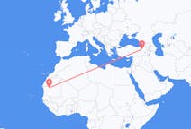 Loty z Atar, Mauretania do Erzurum, Turcja