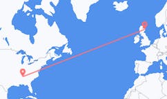 Flyg från Huntsville, USA till Aberdeen, Skottland