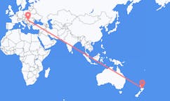 Flyg från Whakatane, Nya Zeeland till Timișoara, Rumänien