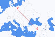 Flights from Kahramanmaraş, Turkey to Poznań, Poland