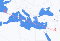 Flights from Rafha, Saudi Arabia to Santander, Spain