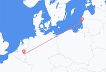 Voos de Maastricht, Holanda para Palanga, Lituânia