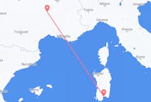 Flyreiser fra Le Puy-en-Velay, Frankrike til Cagliari, Italia