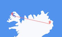 Voli da Ísafjörður, Islanda ad Egilsstaðir, Islanda