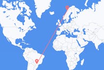 Flyrejser fra Londrina, Brasilien til Bodo, Norge