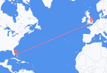 出发地 巴哈马出发地 比米尼前往英格兰的伦敦的航班
