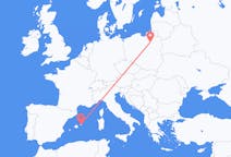 Flyg från Szczytno, Polen till Mahon, Spanien
