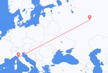 Fly fra Tsjeboksary til Pisa