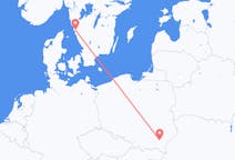 Flyg från Rzeszów, Polen till Göteborg, Sverige