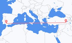Flyreiser fra Siirt, Tyrkia til Sevilla, Spania
