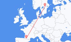 出发地 法国出发地 卢尔德目的地 瑞典厄勒布鲁的航班