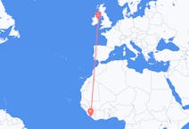Flyreiser fra Monrovia, Liberia til Dublin, Irland