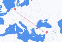 Flyreiser fra Gaziantep, Tyrkia til Paderborn, Tyskland