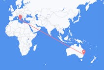 Flyrejser fra Byen Newcastle, Australien til Catania, Italien