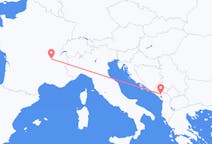 Flights from Podgorica, Montenegro to Lyon, France