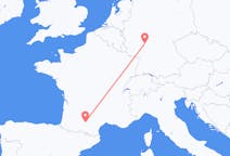 Flyg från Frankfurt, Tyskland till Toulouse, Frankrike