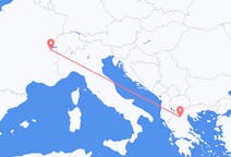 Vluchten van Genève naar Kozani
