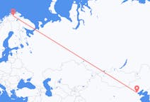 Flyg från Tianjin, Kina till Lakselv, Norge