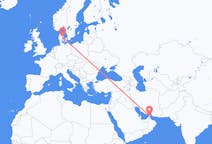 Flights from Ras al-Khaimah, United Arab Emirates to Aarhus, Denmark