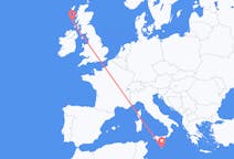 Flights from Tiree, Scotland to Valletta, Malta